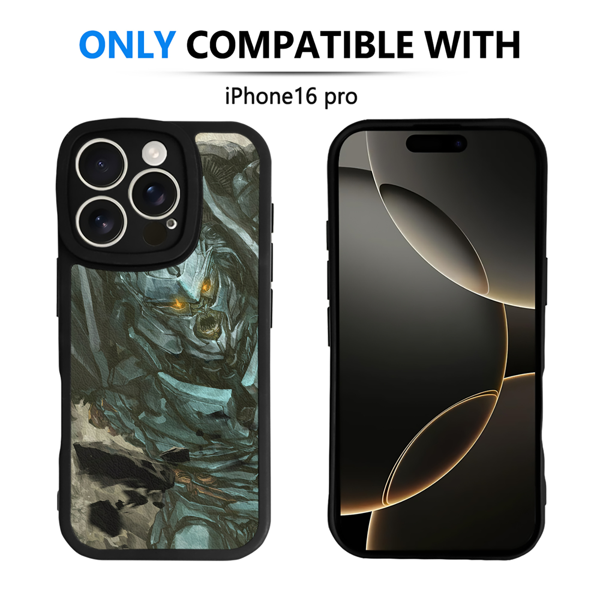 （画像用） Transformers トランスフォーマー 【iPhone 16シリーズ対応】シリコンスマホケース（レザー調） 材質：シリコン